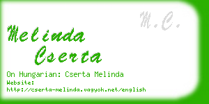 melinda cserta business card